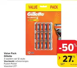 Carrefour Value Pack Gillette aanbieding