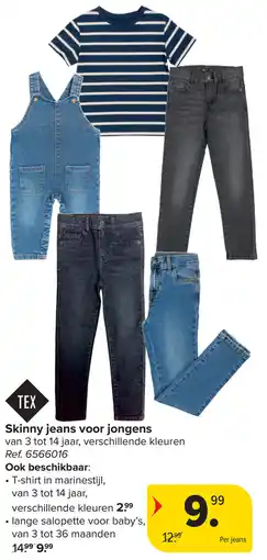 Carrefour Skinny jeans voor jongens aanbieding