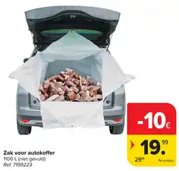 Carrefour Zak voor autokoffer aanbieding