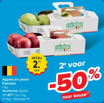 Carrefour Appels en peren Fairebel aanbieding