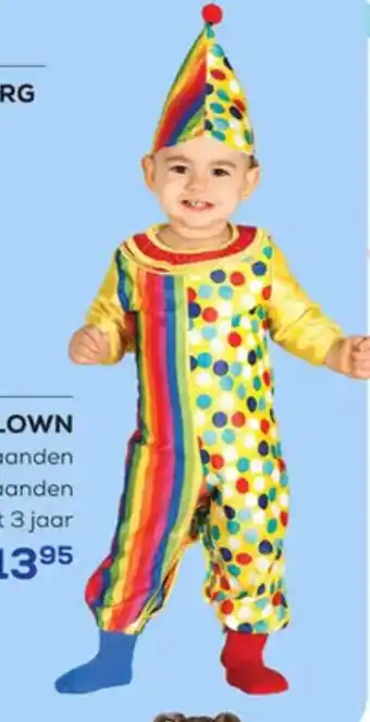 Supra Bazar Verkleedpak clown aanbieding