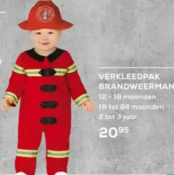 Supra Bazar Verkleedpak brandweerman aanbieding