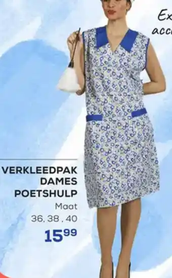 Supra Bazar Verkleedpak dames poetshulp aanbieding