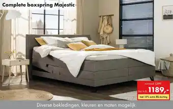 Woonsquare Complete boxspring Majestic aanbieding