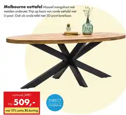 Woonsquare Melbourne eettafel aanbieding