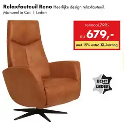 Woonsquare Relaxfauteuil Reno aanbieding