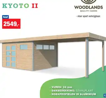 Hubo Woodlands quality cabins KYOTO II aanbieding