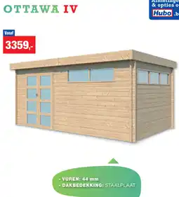 Hubo Woodlands quality cabins Ottawa IV aanbieding