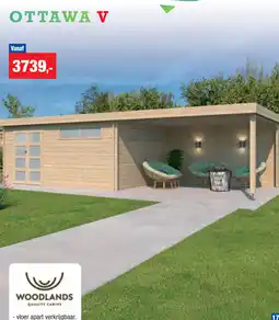 Hubo Woodlands quality cabins  OTTAWA V aanbieding