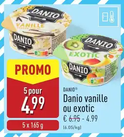 ALDI Danio vanille ou exotic aanbieding