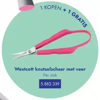 Lyreco Westcott knutselschaar met veer aanbieding