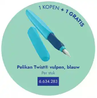 Lyreco Pelikan twist vulpen blauw aanbieding