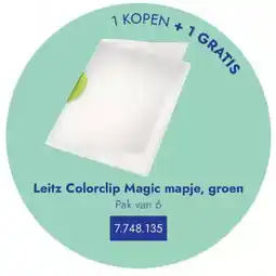 Lyreco Leitz colorclip magic mapje groen aanbieding