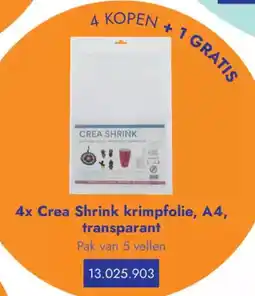 Lyreco Crea shrink krimpfolie a4 transparant aanbieding