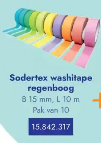 Lyreco Sodertex washitape regenboog aanbieding