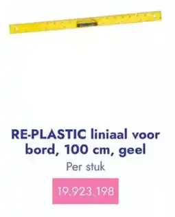 Lyreco Re plastic liniaal voor bord geel aanbieding