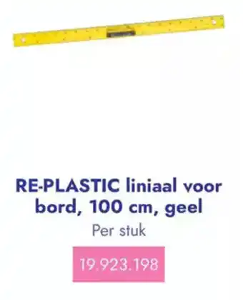 Lyreco Re plastic liniaal voor bord geel aanbieding