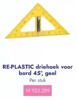 Lyreco Re plastic driehoek voor bord 45 geel aanbieding