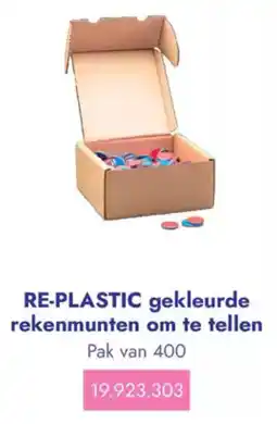 Lyreco Re plastic gekleurde rekenmunten om te tellen aanbieding