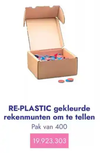 Lyreco Re plastic gekleurde rekenmunten om te tellen aanbieding