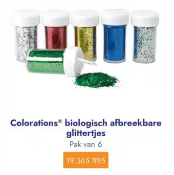 Lyreco Colorations biologisch afbreekbare glittertjes aanbieding