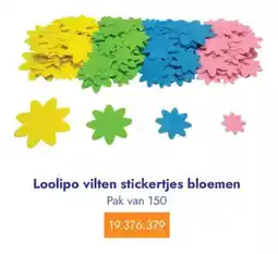 Lyreco Loolipo vilten stickertjes bloemen aanbieding