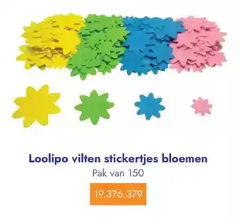 Lyreco Loolipo vilten stickertjes bloemen aanbieding