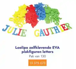 Lyreco Loolipo zelfklevende eva plakfiguren letters aanbieding