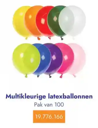 Lyreco Multikleurige latexballonnen aanbieding