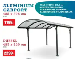 Hubo ALUMINIUM CARPORT aanbieding