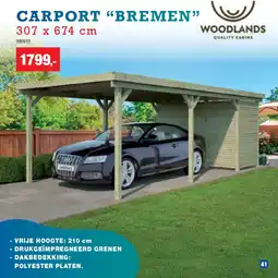 Hubo CARPORT “BREMEN” aanbieding