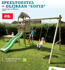 Hubo SPEELTOESTEL + GLIJBAAN “SOFIA” aanbieding