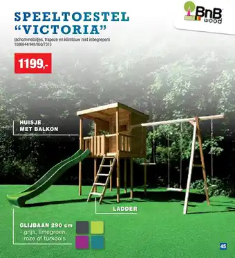 Hubo SPEELTOESTEL “VICTORIA” aanbieding