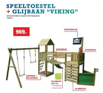 Hubo SPEELTOESTEL + GLIJBAAN “VIKING” aanbieding