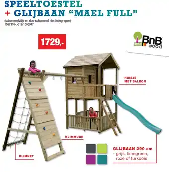 Hubo SPEELTOESTEL + GLIJBAAN MAEL FULL aanbieding