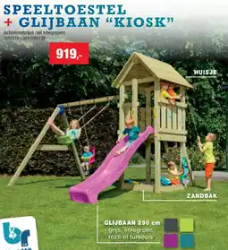 Hubo SPEELTOESTEL + GLIJBAAN “KIOSK” aanbieding