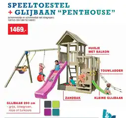 Hubo SPEELTOESTEL + GLIJBAAN “PENTHOUSE” aanbieding