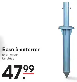 Sligro-M Base à enterrer aanbieding