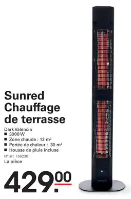 Sligro-M Sunred Chauffage de terrasse aanbieding