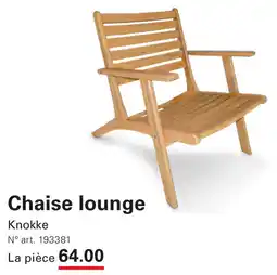 Sligro-M Chaise lounge Knokke aanbieding