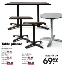 Sligro-M Table Pliante aanbieding