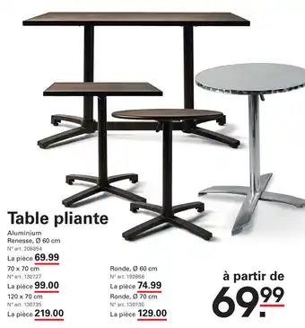 Sligro-M Table Pliante aanbieding