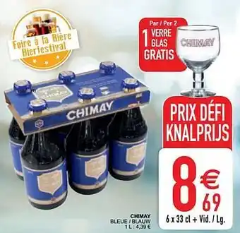 Cora Chimay bleue - blauw 33cl aanbieding