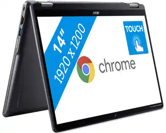 Coolblue Acer Chromebook Plus Spin 514 (CP514-4HN-38T8) Azerty aanbieding