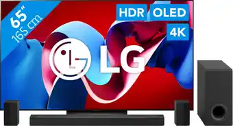 Coolblue LG OLED65C46LA (2024) + Barre de Son aanbieding