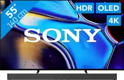 Coolblue Sony 55'' Bravia 8 OLED 4K (2024) + Barre de Son aanbieding