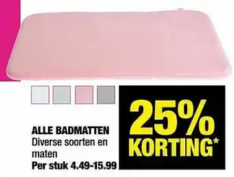 Alle badmatten