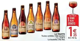 Cora La trappe toutes variétés - alle soorten 33cl aanbieding