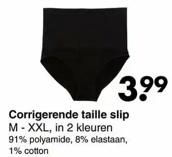 Wibra Corrigerende taille slip aanbieding