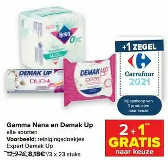 Carrefour Reinigingsdoekjes expert demak up aanbieding
